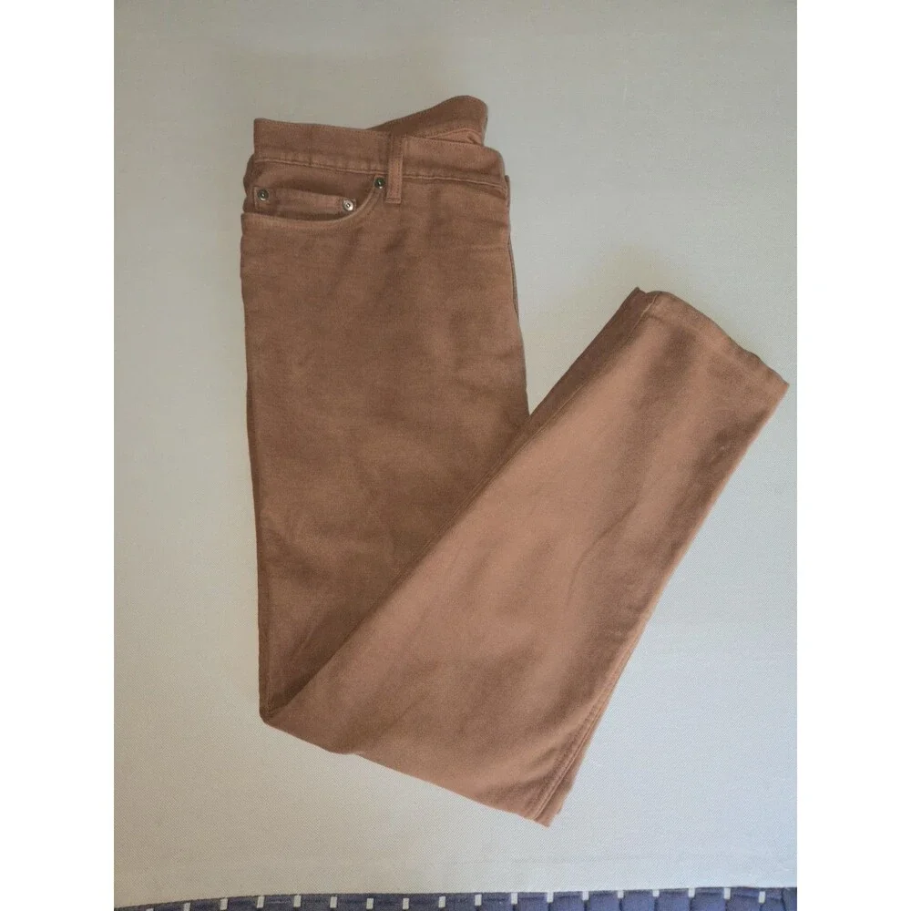 Banana Republic Traveler Pant Mens 38x32 Brown Slim Fit Stretch Chino Pants